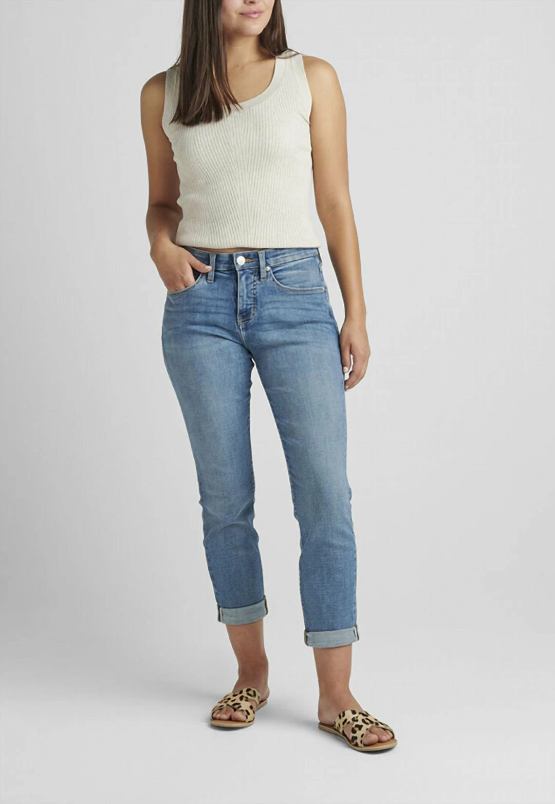 Jag Carter Mid Rise Girlfriend Jeans in Mid Vintage - women 1 Jag Carter Mid Rise Girlfriend Jeans in Mid Vintage - women
