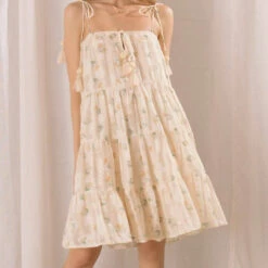 Storia Flore Smocked Short Dress in Multi - women