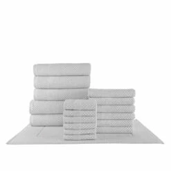 Chortex USA Alexis Antimicrobial Honeycomb 18 Piece Towel Set -Deals Outlets Store a5ac06ed8ce04669a0b5c6c4b4cd370d 1080x