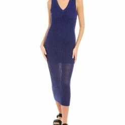 Toccin Crochet V- Neck Tank Dress - women