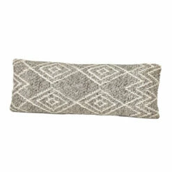 Anaya Home Grey Diamond Down Alternative 14x40 Pillow
