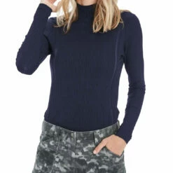 Anatomie Halsey Turtleneck In Navy - women
