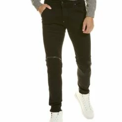 G-Star RAW 5620 3D Zip Knee Pitch Black Skinny Jean - men