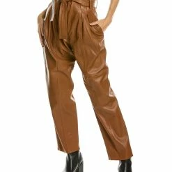 LAMARQUE Paperbag Leather Pant - women