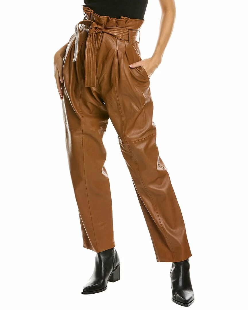 LAMARQUE Paperbag Leather Pant - women 1 LAMARQUE Paperbag Leather Pant - women