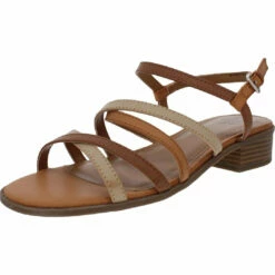 Ana Alto Womens Strappy Ankle Strap Slingback Sandals