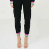 Brodie Cashmere Rainbow Thunder Strike Cashmere Jogger in Multi - women