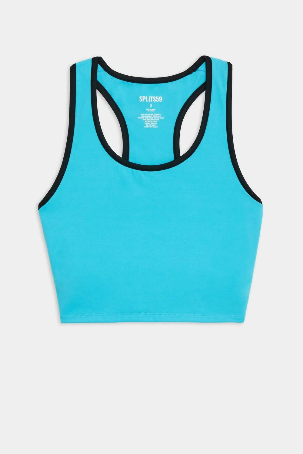 Splits59 Amber Airweight Bralette in Aqua/Black - women 3 Splits59 Amber Airweight Bralette in Aqua/Black - women - Image 3