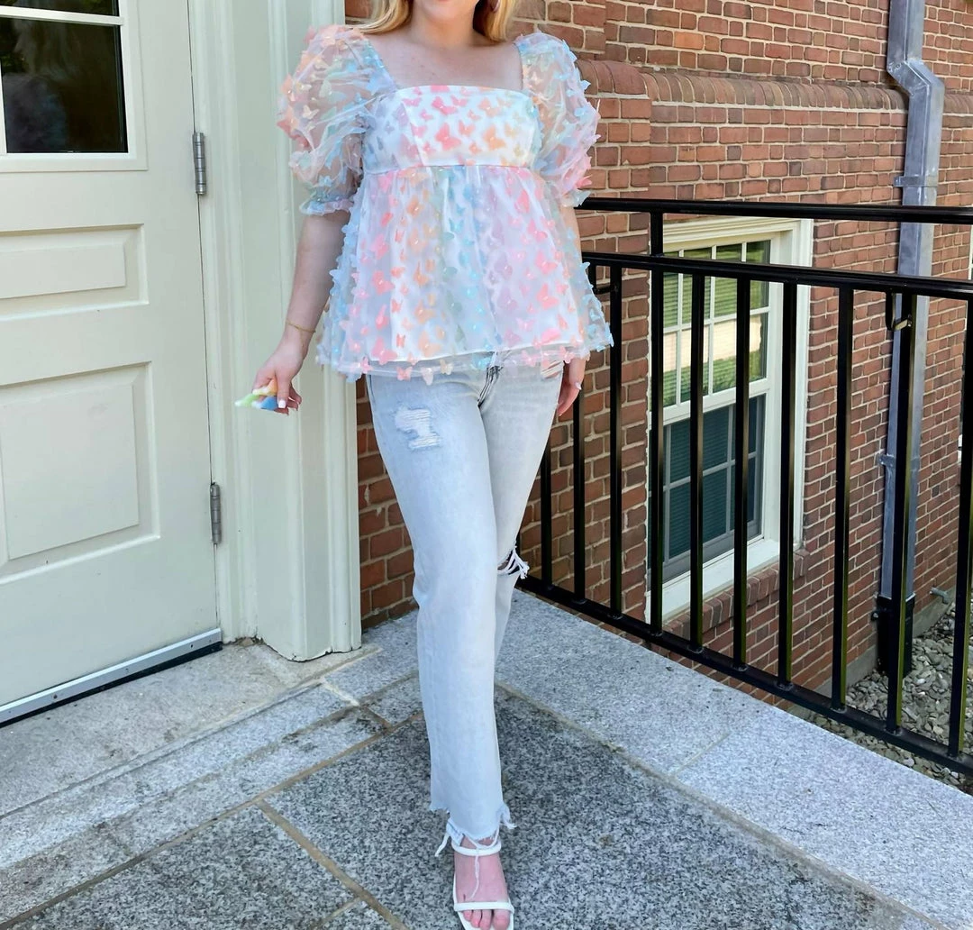 Storia Butterfly Kiss Top in Multi - women 1 Storia Butterfly Kiss Top in Multi - women