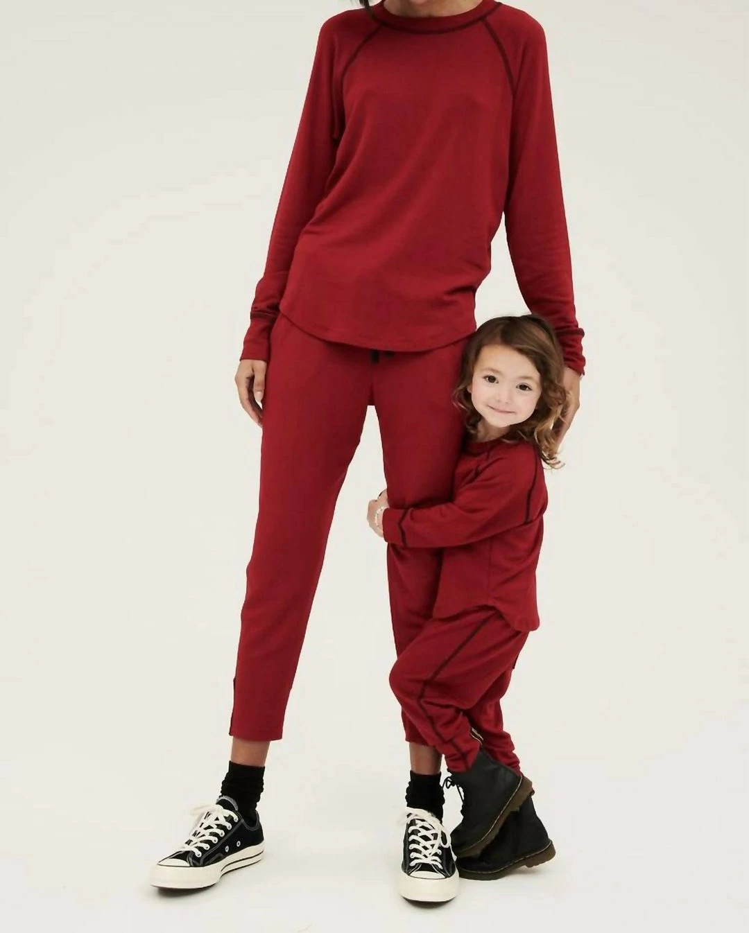 Splits59 Kids Warm Up/Reena Set in Blood Red 2 Splits59 Kids Warm Up/Reena Set in Blood Red - Image 2