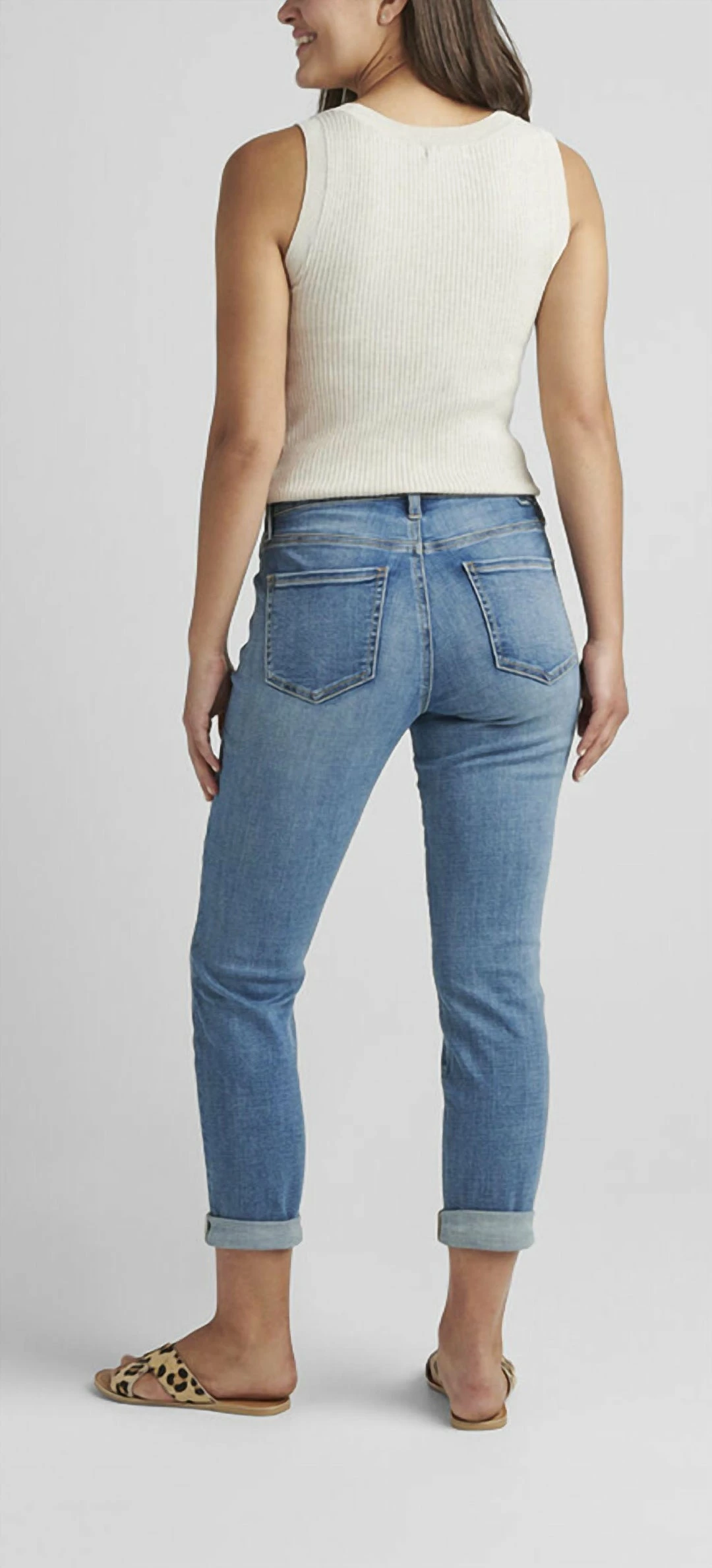 Jag Carter Mid Rise Girlfriend Jeans in Mid Vintage - women 2 Jag Carter Mid Rise Girlfriend Jeans in Mid Vintage - women - Image 2