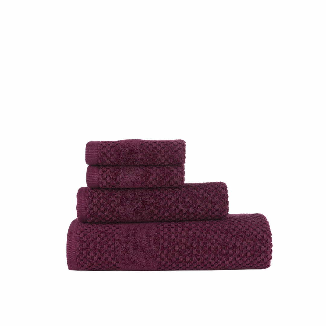 Chortex USA Alexis Antimicrobial Honeycomb 4 Piece Towel Set 16 Chortex USA Alexis Antimicrobial Honeycomb 4 Piece Towel Set - Image 16