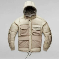 G-Star Raw Men'S Field Hooded Puffer Jacket in Light Toggee