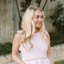 Deluc Nancy Knit Top in Pink - women