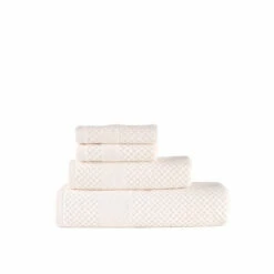 Chortex USA Alexis Antimicrobial Honeycomb 4 Piece Towel Set