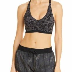 Splits59 Bruna Womens Animal Print Fitness Sports Bra