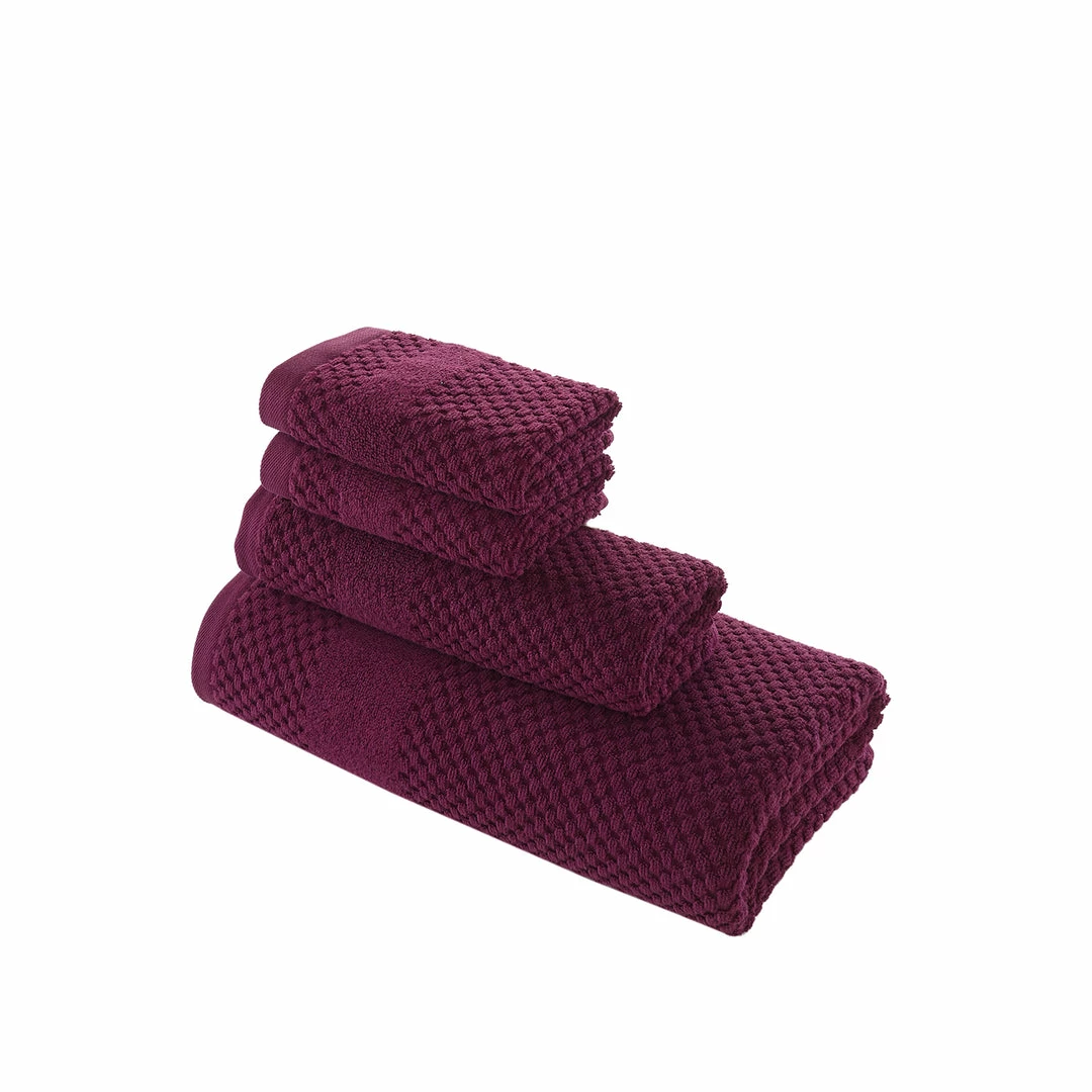 Chortex USA Alexis Antimicrobial Honeycomb 4 Piece Towel Set 17 Chortex USA Alexis Antimicrobial Honeycomb 4 Piece Towel Set - Image 17