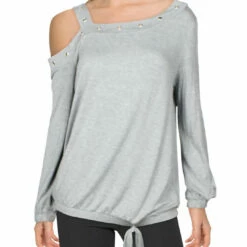 Single Thread Womens Grommet Cold Shoulder Pullover Top -Deals Outlets Store eb0a55d34d274f78bc44c7a9b6484cb0 1080x