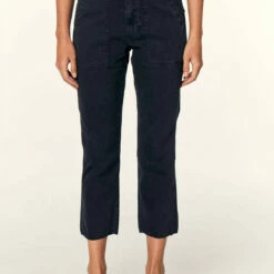 Amo Easy Army Trouser in Washed Black - women