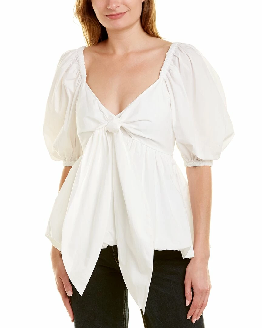 Toccin Tie-Front Bubble Top - women 1 Toccin Tie-Front Bubble Top - women