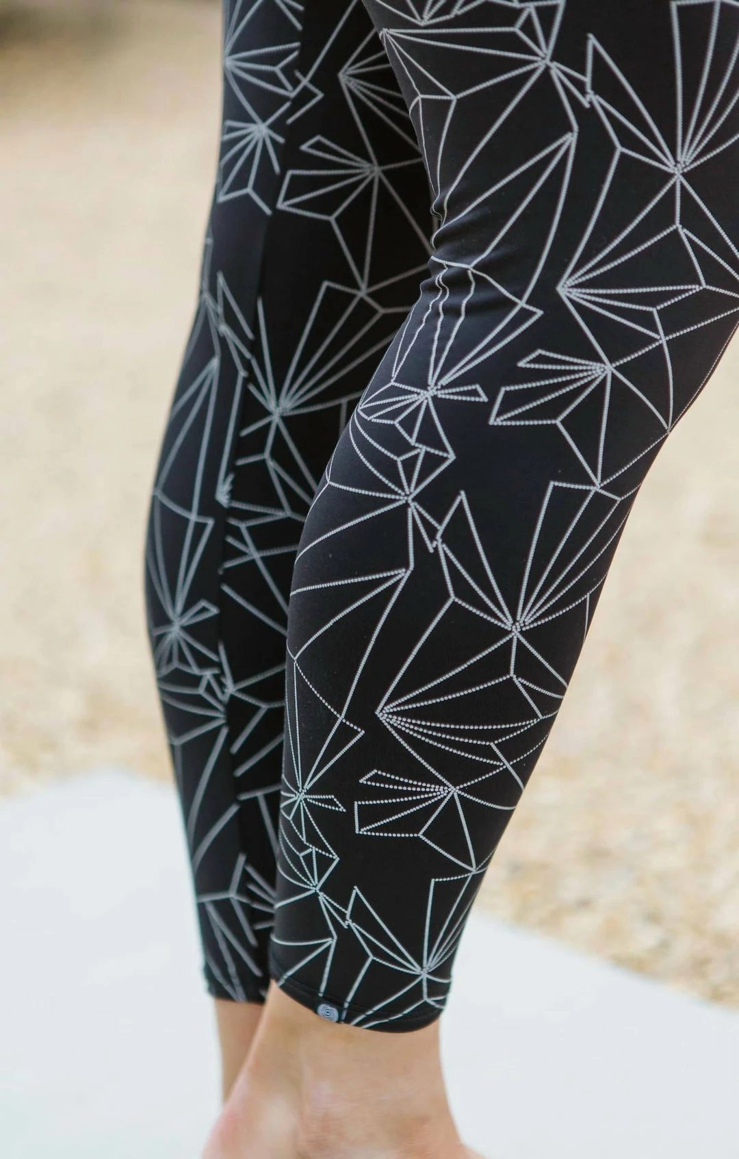 Onzie High-Rise Basic Midi Legging in Black Reflective - women 3 Onzie High-Rise Basic Midi Legging in Black Reflective - women - Image 3