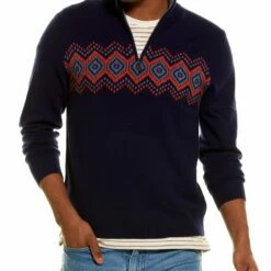 tyler böe Cashmere 1/4-Zip Mock Neck Pullover - men