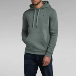 G-Star Raw Men'S Premium Core Hooded Sweater in Graphite