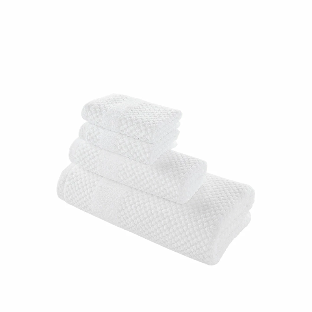 Chortex USA Alexis Antimicrobial Honeycomb 4 Piece Towel Set 8 Chortex USA Alexis Antimicrobial Honeycomb 4 Piece Towel Set - Image 8