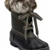 London Fog Milly Womens Faux Leather Cold Weather Winter & Snow Boots