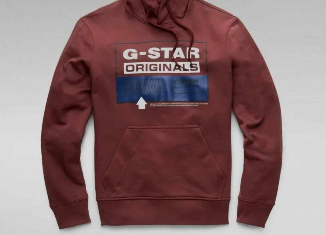G-Star Raw Men'S Originals Hooded Sweater in Paccio 4 G-Star Raw Men'S Originals Hooded Sweater in Paccio - Image 4