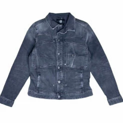 G-Star Raw Men'S Nero Stretch Denim Jacket in Antic Charcoal