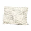 Anaya Home Braided White Down Alternative Pillow 14x20