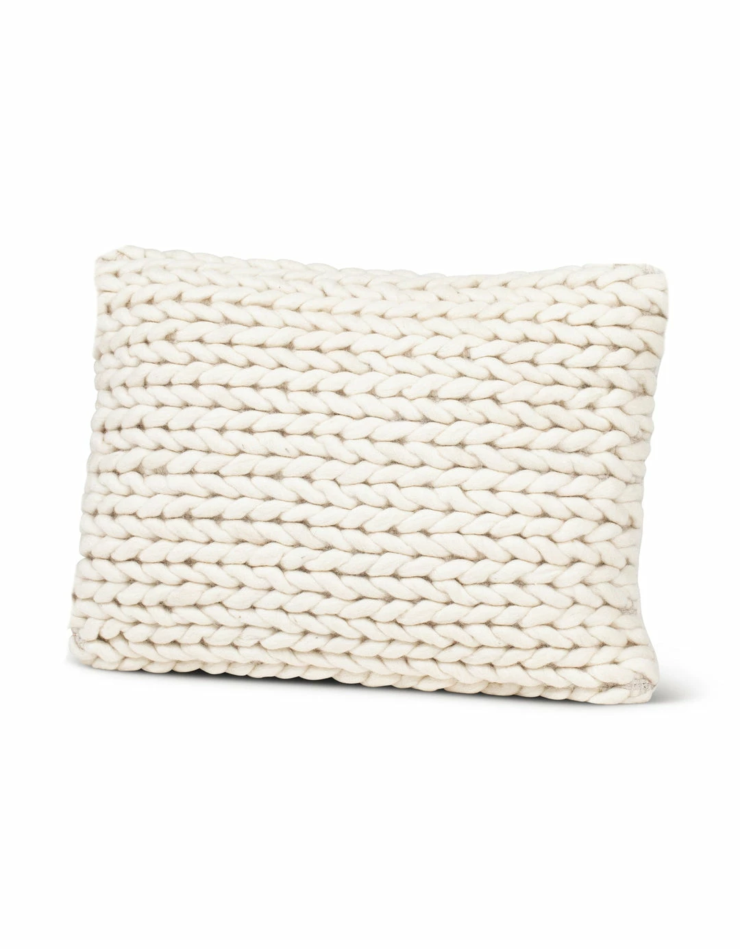 Anaya Home Braided White Down Alternative Pillow 14x20 1 Anaya Home Braided White Down Alternative Pillow 14x20