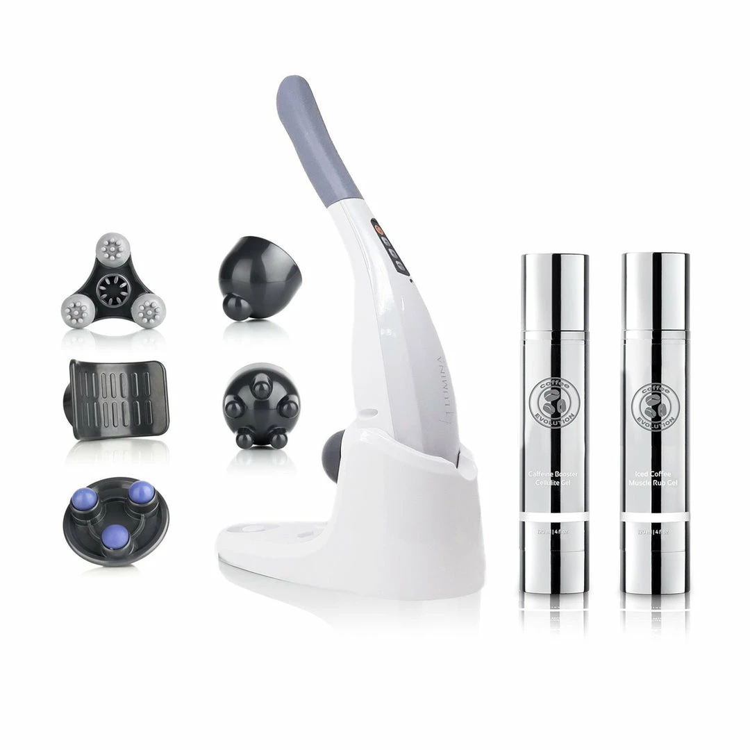 Lumina NRg Caffeine Skin Care Body Indulge Set with Deep Tissue Body Massager 1 Lumina NRg Caffeine Skin Care Body Indulge Set with Deep Tissue Body Massager